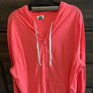 Old Navy thin zip up hoodie; size XXL